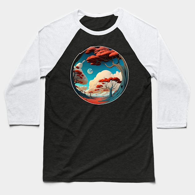 Whispers of the World Tree Baseball T-Shirt by DanielLiamGill